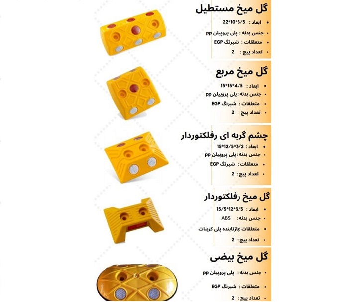 فروش انواع تجهیزات ترافیکی